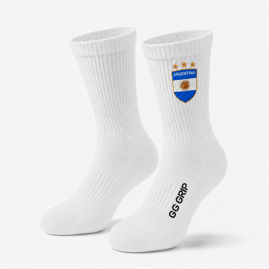 ARGENTINA PERFORMANCE SOCKS (WHITE)