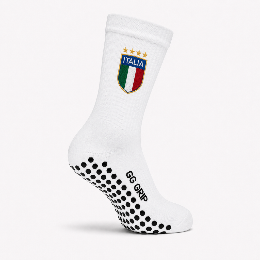 ITALIA GRIP SOCKS (WHITE)