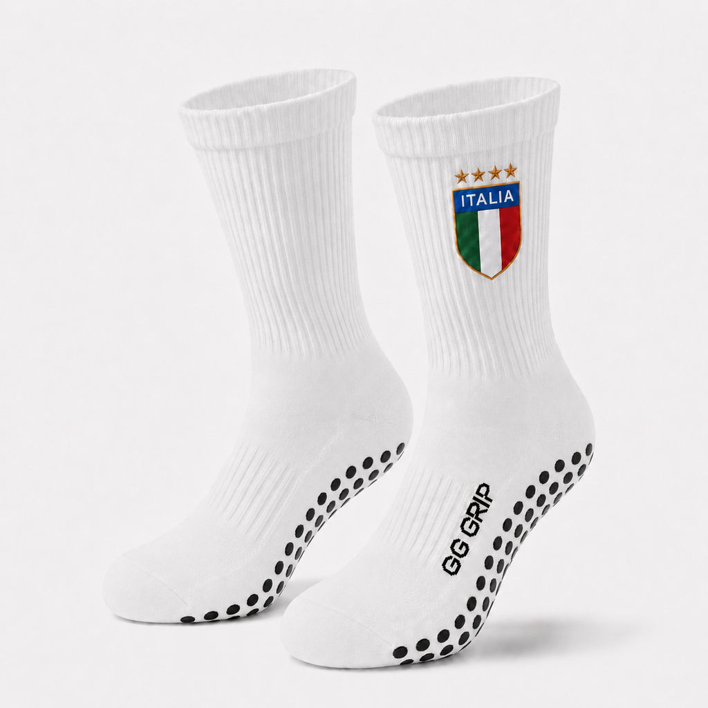 ITALIA GRIP SOCKS (WHITE)
