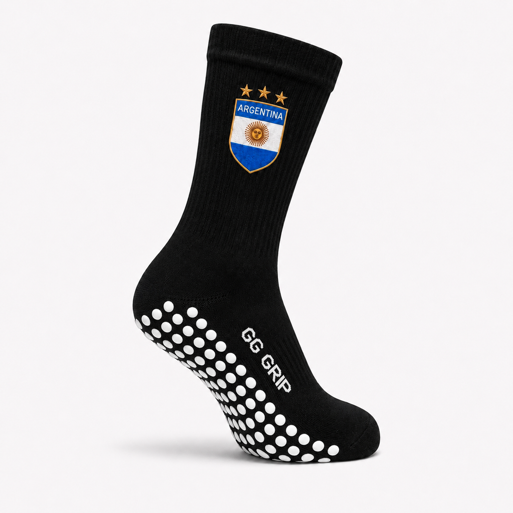 ARGENTINA GRIP SOCKS (BLACK)