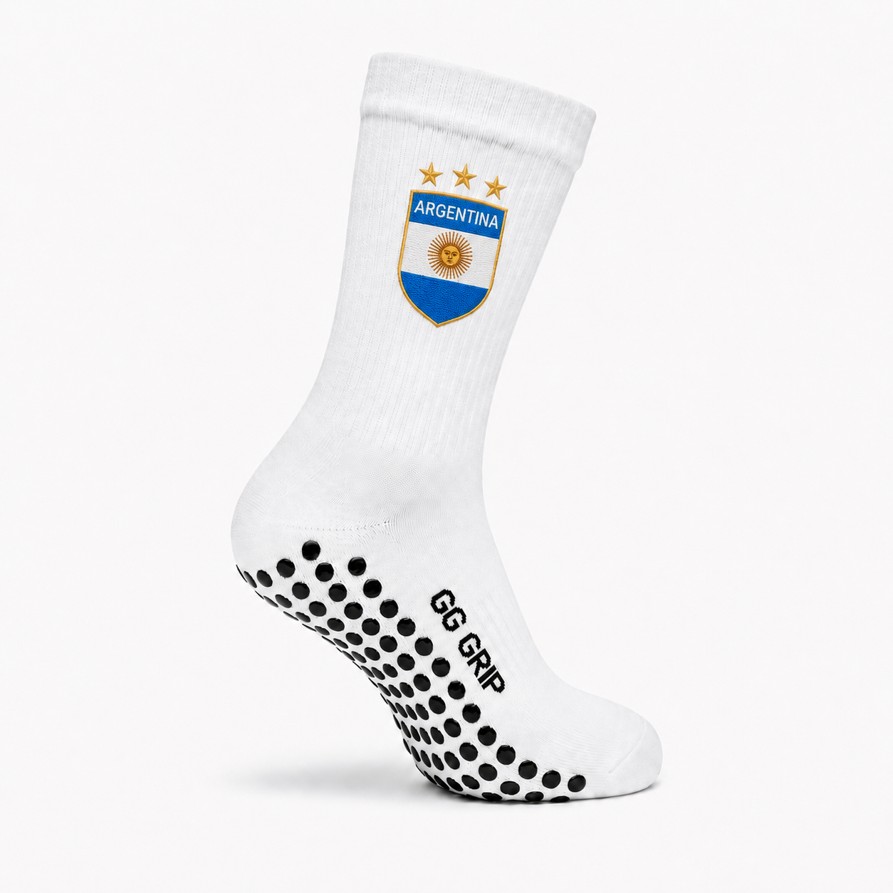 ARGENTINA GRIP SOCKS (WHITE)