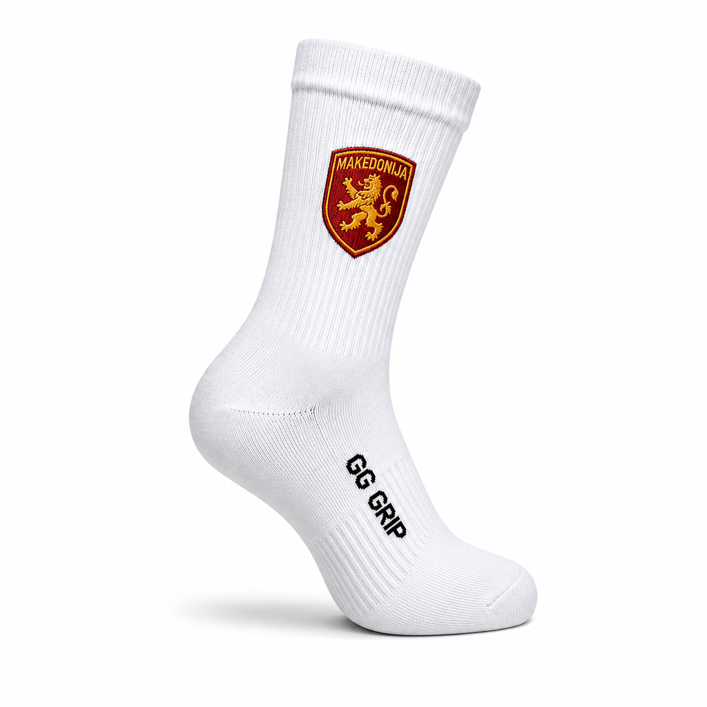 MAKEDONIJA PERFORMANCE SOCKS (WHITE)