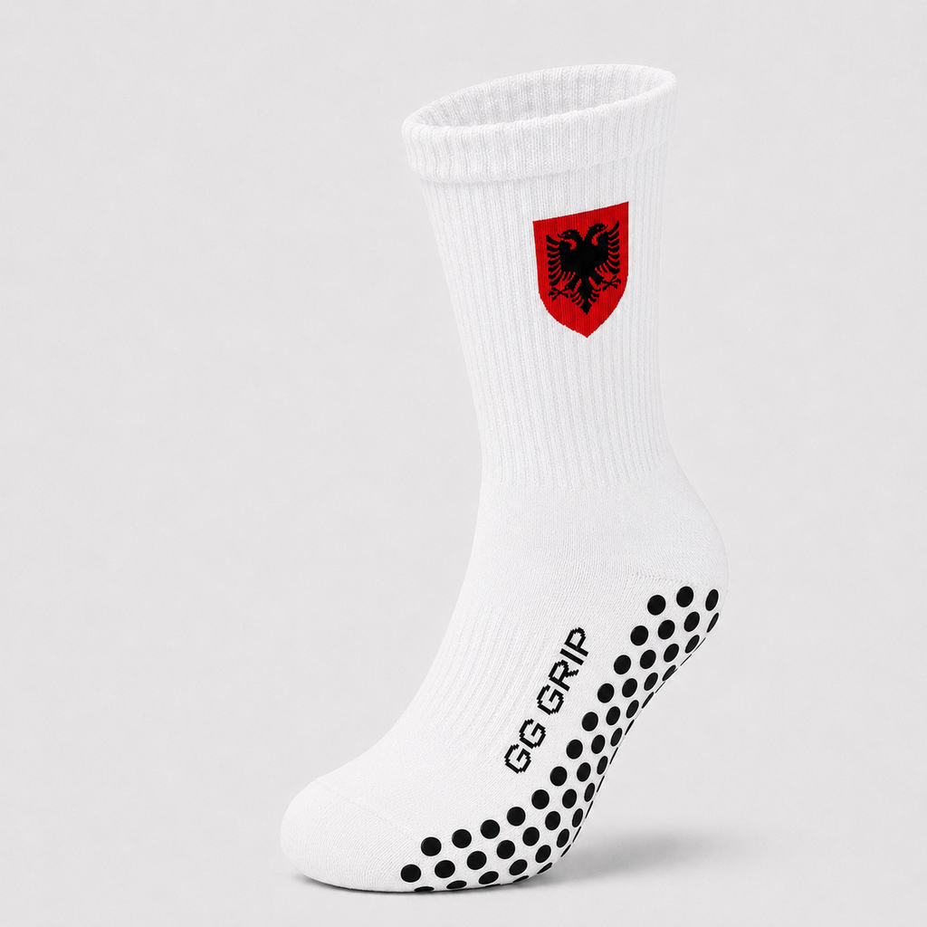 ALBANIA GRIP SOCKS (WHITE)