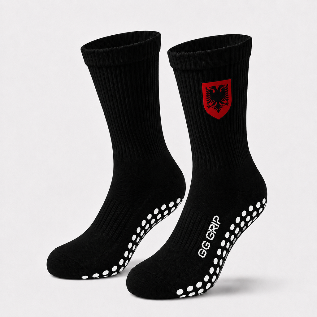 ALBANIA GRIP SOCKS (BLACK)