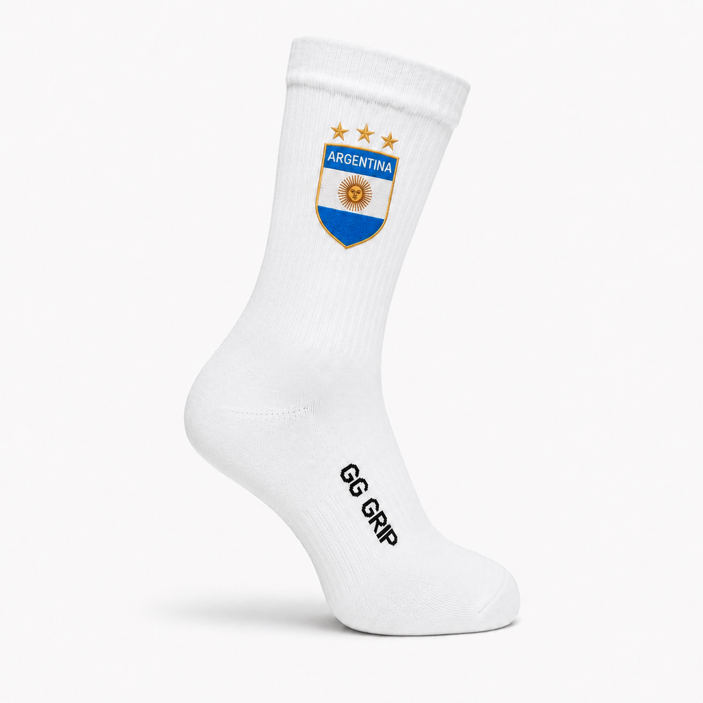 ARGENTINA PERFORMANCE SOCKS (WHITE)
