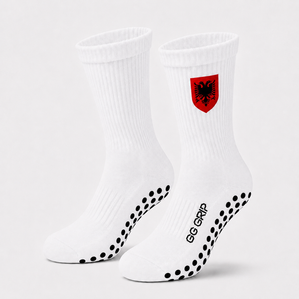 ALBANIA GRIP SOCKS (WHITE)
