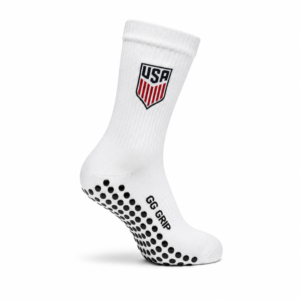 USA GRIP SOCKS (WHITE)