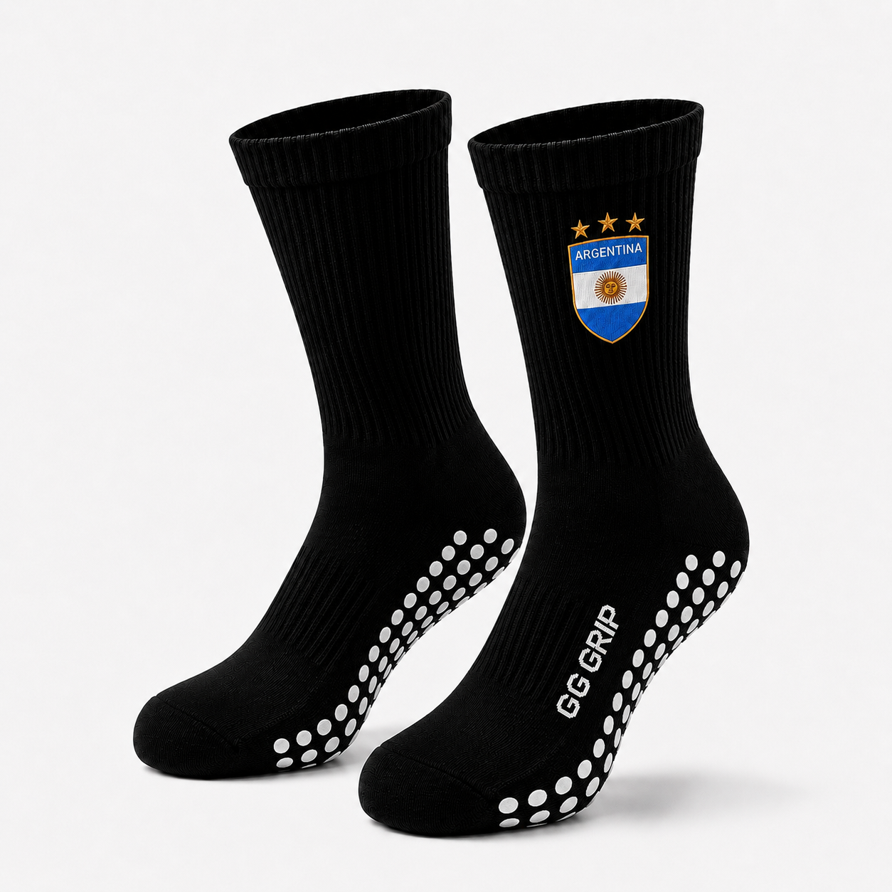 ARGENTINA GRIP SOCKS (BLACK)